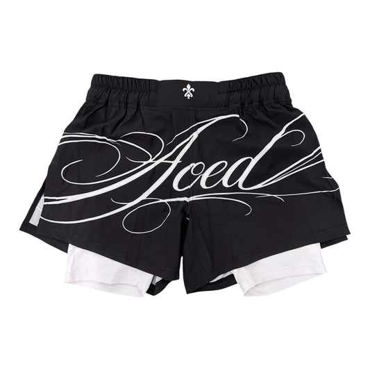 "SIGNATURE" 2-IN-1 FIGHT SHORTS
