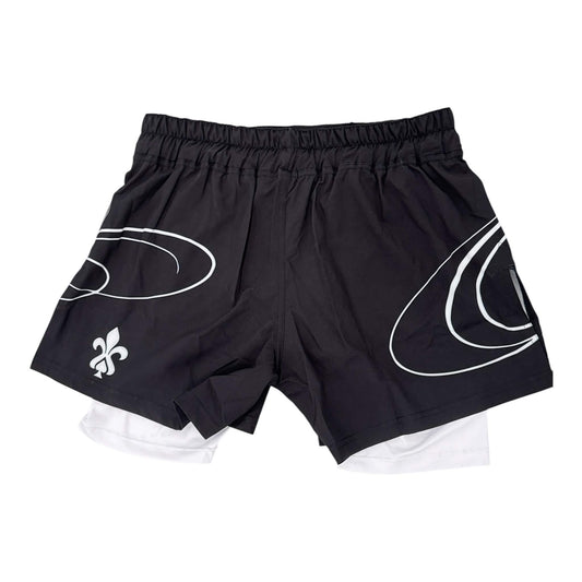 "SIGNATURE" 2-IN-1 FIGHT SHORTS